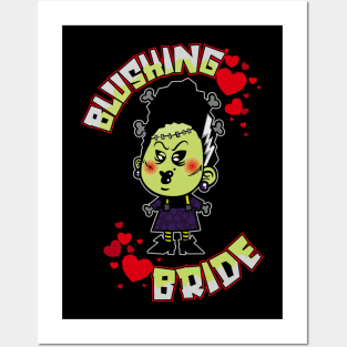 Blushing Goth Bride Posters and Art